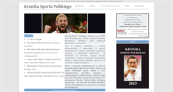 Desktop Screenshot of kronikasportu.pl