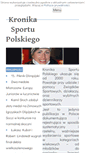 Mobile Screenshot of kronikasportu.pl