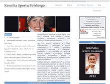 Tablet Screenshot of kronikasportu.pl